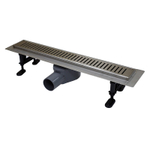 Душевой лоток AZARIO STICK 800 мм, боковой слив D50, нержавеющая сталь, перфорированная решетка (AZPP01-80 Stick)