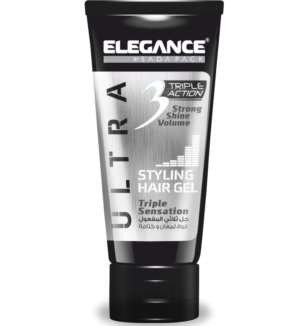 Elegance Triple Action Gel White - Гель для волос тройного действия 150 мл