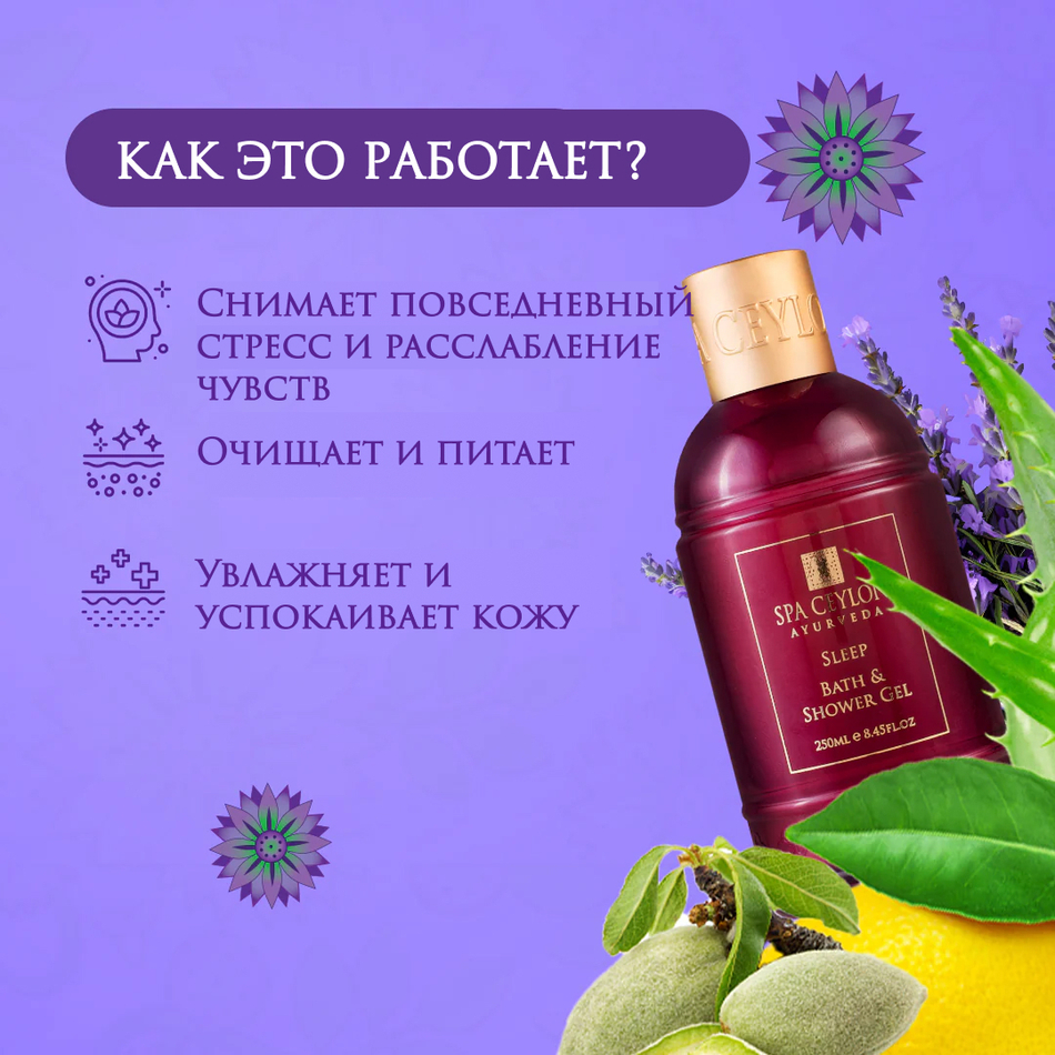 Гель для ванны и душа "СПОКОЙНОЙ НОЧИ" (250мл)