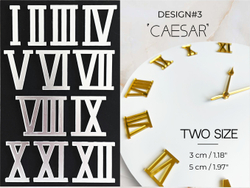 Цифры12шт. (Набор 8, дизайн Цезарь)