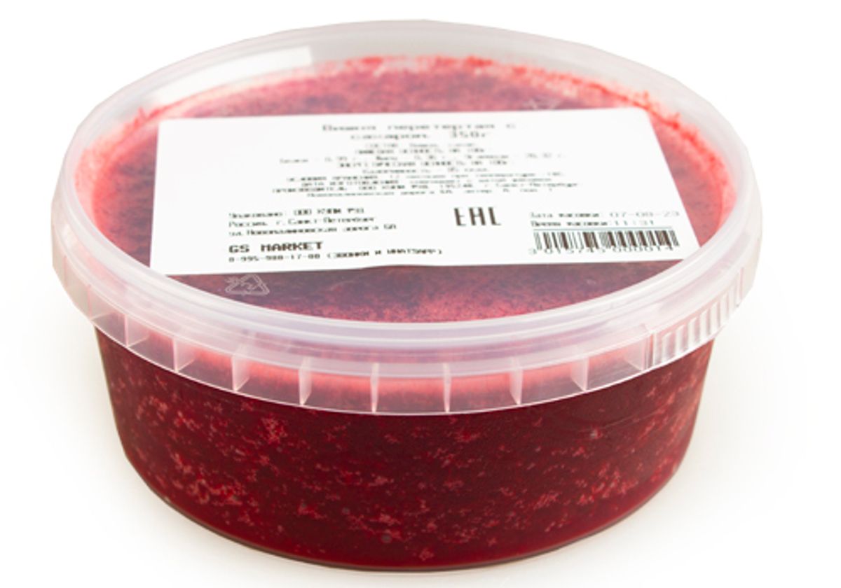 Вишня перетертая с сахаром, 350г