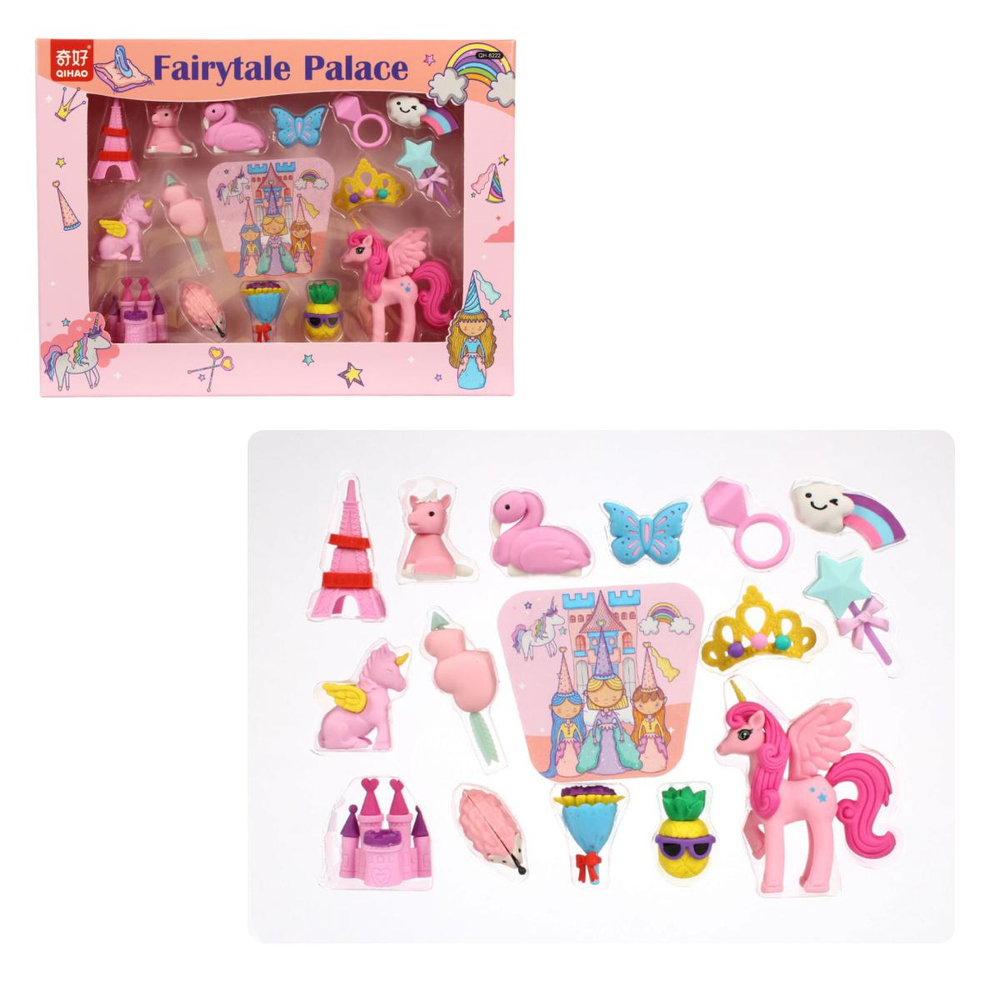 Набор ластиков в картонной коробке, 4 вида микс, С-40360