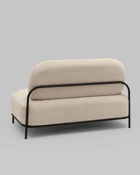 Диван Midnight молочный вельвет