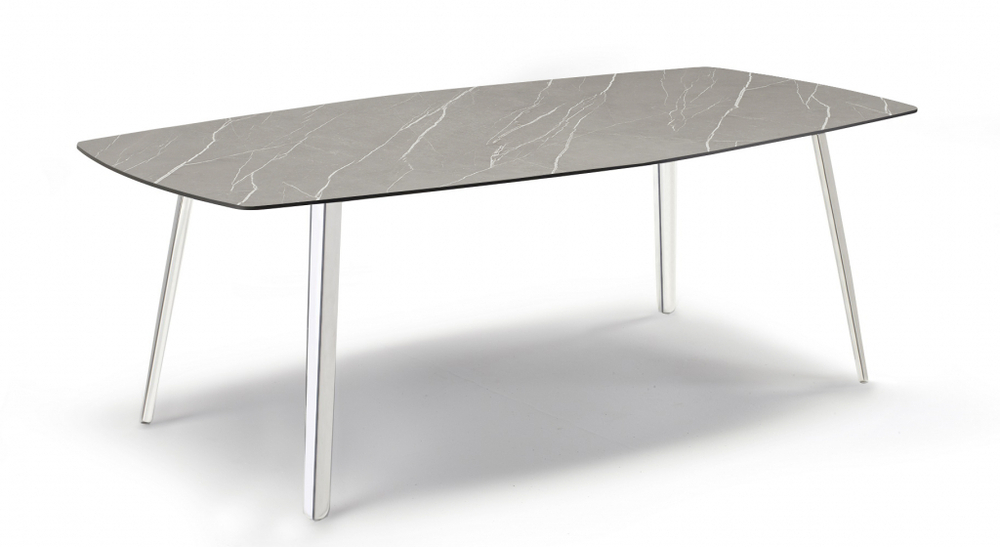 Стол ламинированный Scab Design Squid, алюминиевый, камень