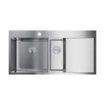 Мойка Omoikiri Akisame 100-2-L-IN нерж. сталь | Нержавеющая сталь