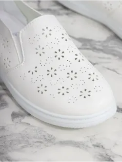 Мокасины летние с перфорацией