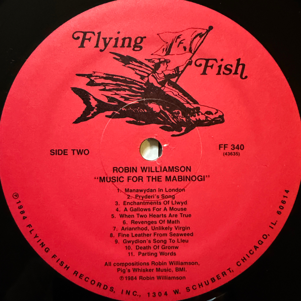 Robin Williamson – Music For The Mabinogi = Cerddoriaeth Ar Gyfer Y Mabinogi (США 1984г.) Т