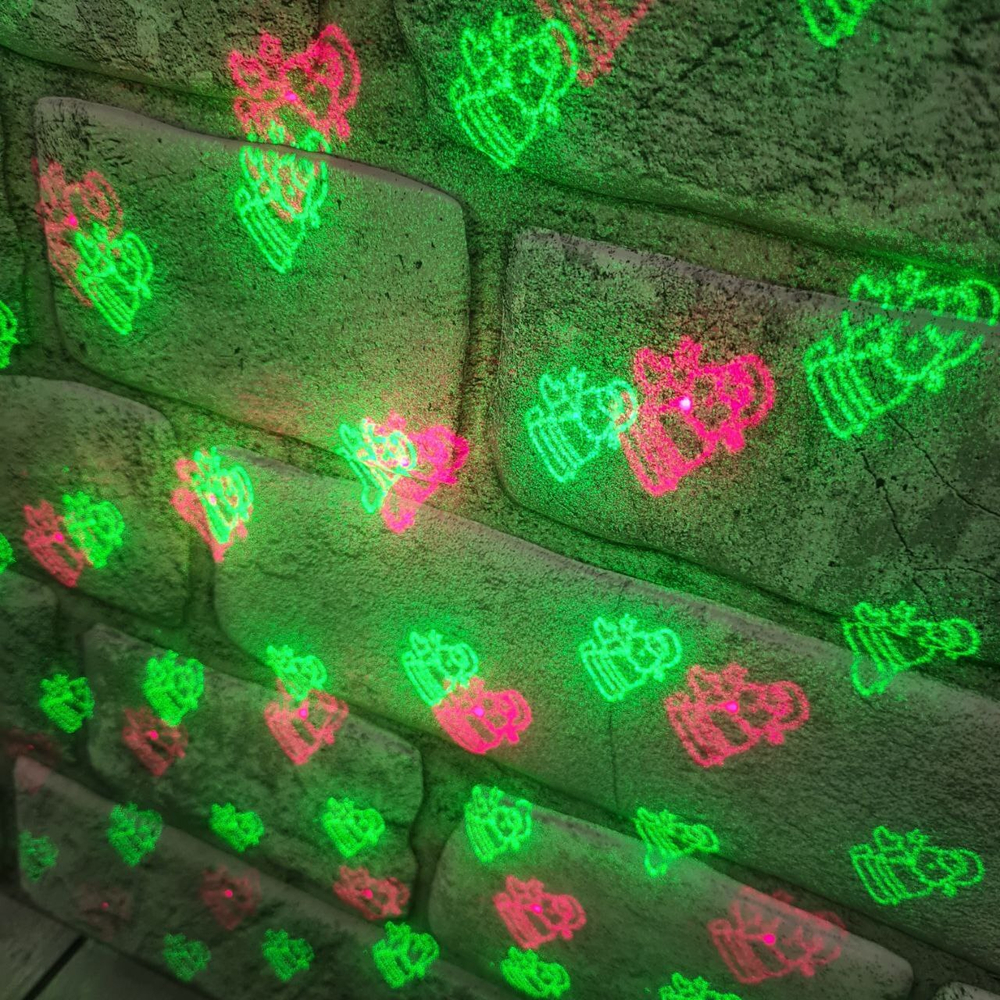 Лазерный проектор RoHS XX-611 (точки+фигуры новогодние)