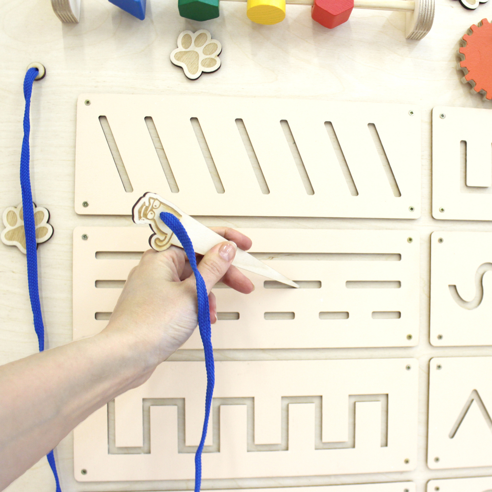 Бизиборд настенный Учёный кот