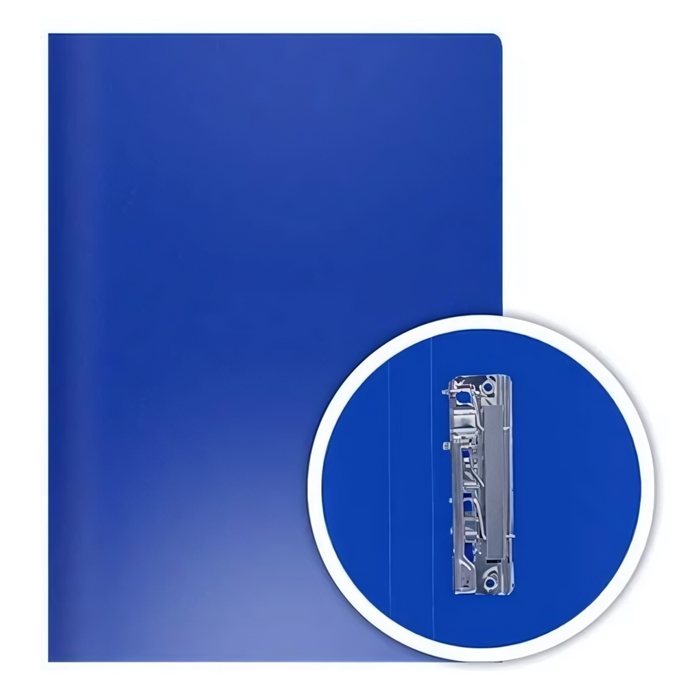 Папка с прижимом Эконом синяя (DOLCE COSTO)