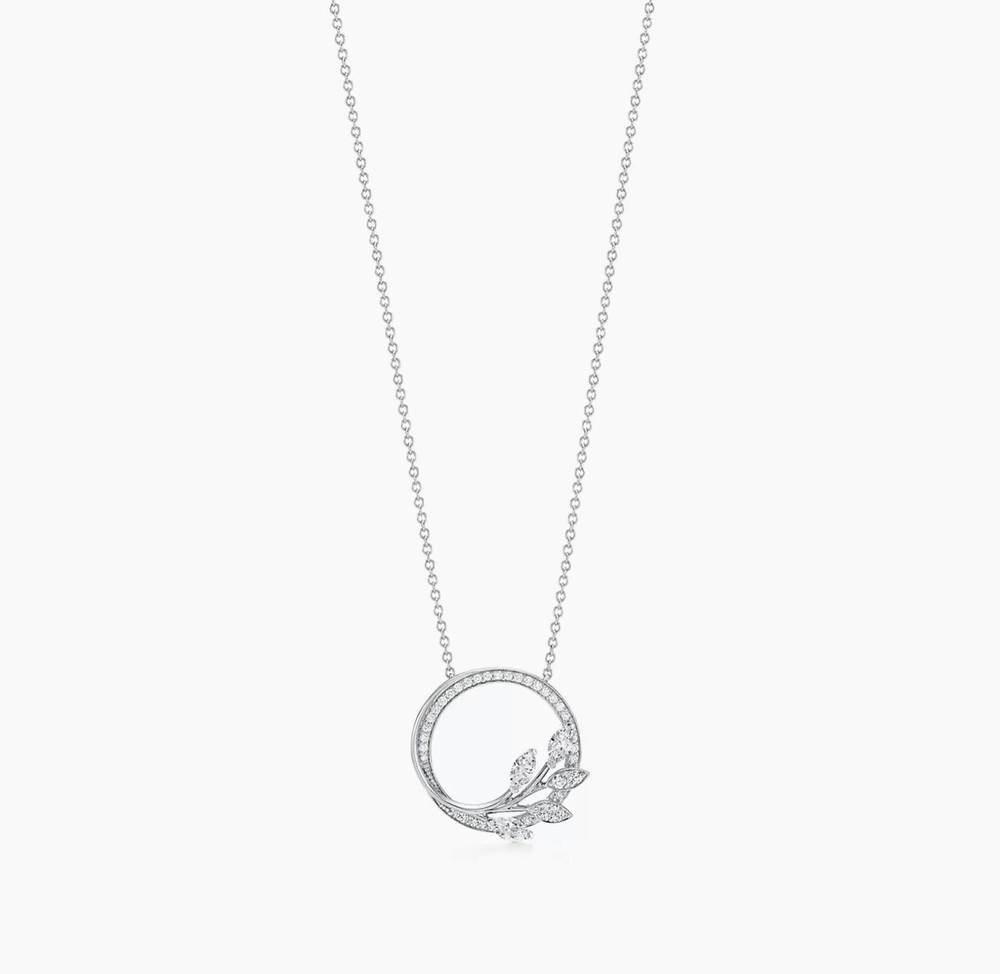 Tiffany Diamond Vine Circle Колье