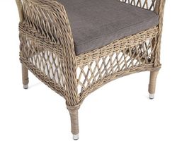 "Сицилия" плетеный стул из искусственного ротанга, цвет соломенный