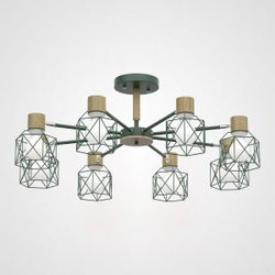 Потолочная Люстра Corf B3 Green 8 Lamps By Imperiumloft