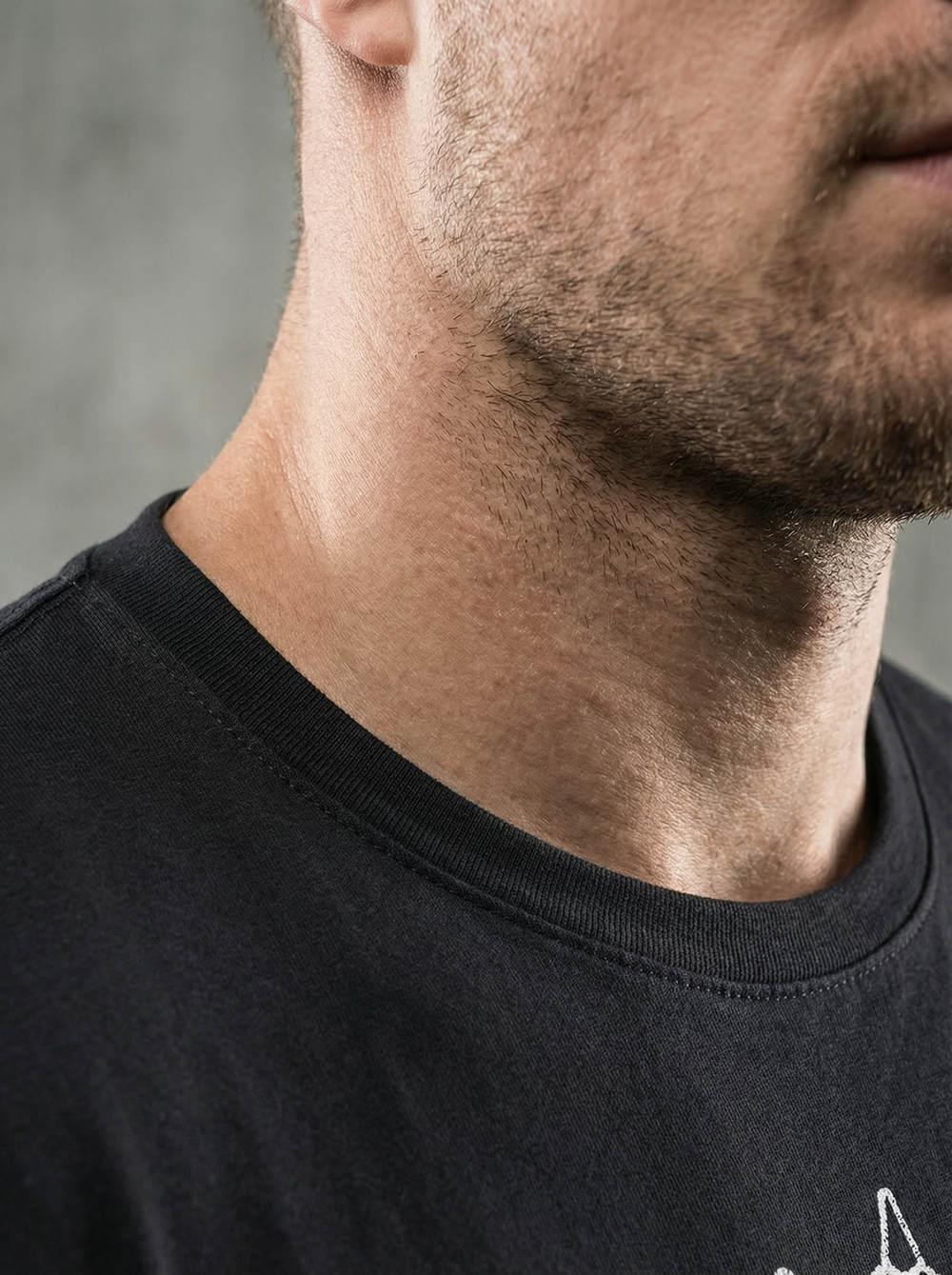 Футболка спортивная хлопковая мужская черная LEGENDA Горыныч белый