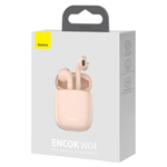 Беспроводные наушники Baseus Encok W04 True Wireless Earphones - Pink