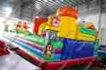 Коммерческий батут "Тигриная страна 2 с низкой горкой" 12*6*3 м