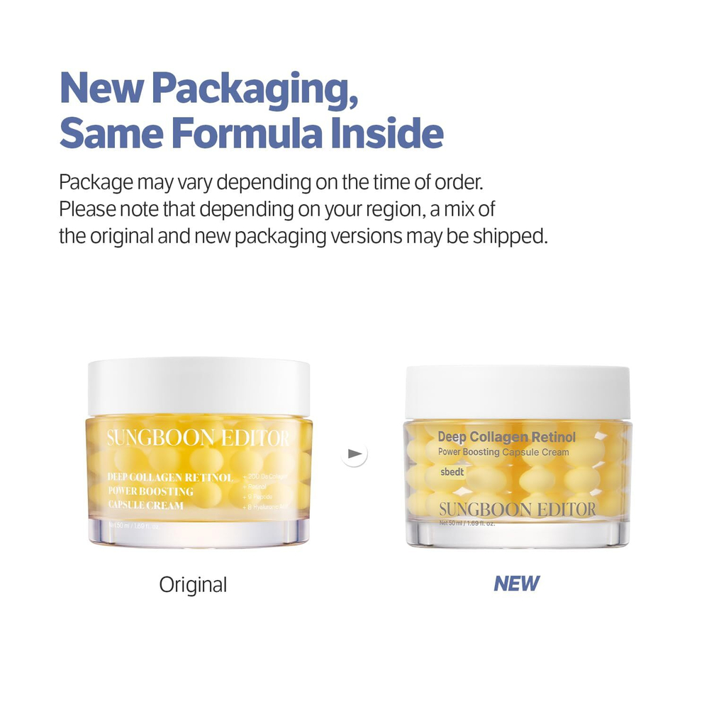Sungboon Editor Deep Collagen Retinol Power Boosting Capsule Cream 50ml