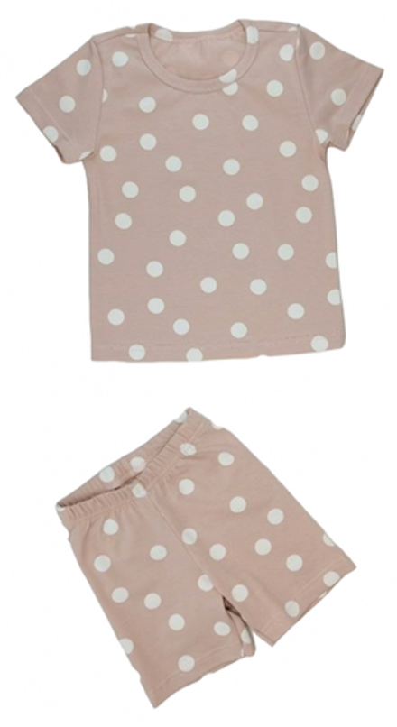 Костюм для девочки 0249/6 горох на пудре