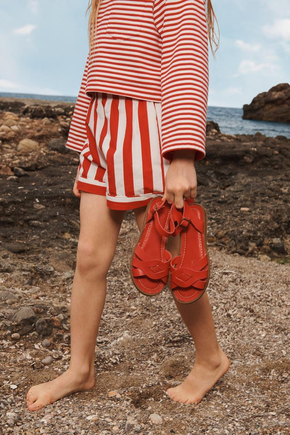 ZARA ШОРТЫ-БЕРМУДЫ В ПОЛОСКУ- LIMITED EDITION, ПОЛОСКИ