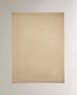 Zara Home - Плед с эффектом меха, синий, 140x190 см