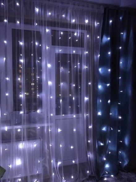 Гирлянда-штора 280LED 3м*3м, Холодный свет (1/1)