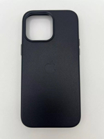 Кожаный чехол Leather Case iPhone 14 Pro Max, Black Черный