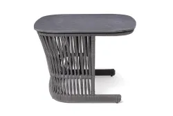 "Лугано" журнальный стол 76х76 H55 см из HPL, цвет "серый гранит"