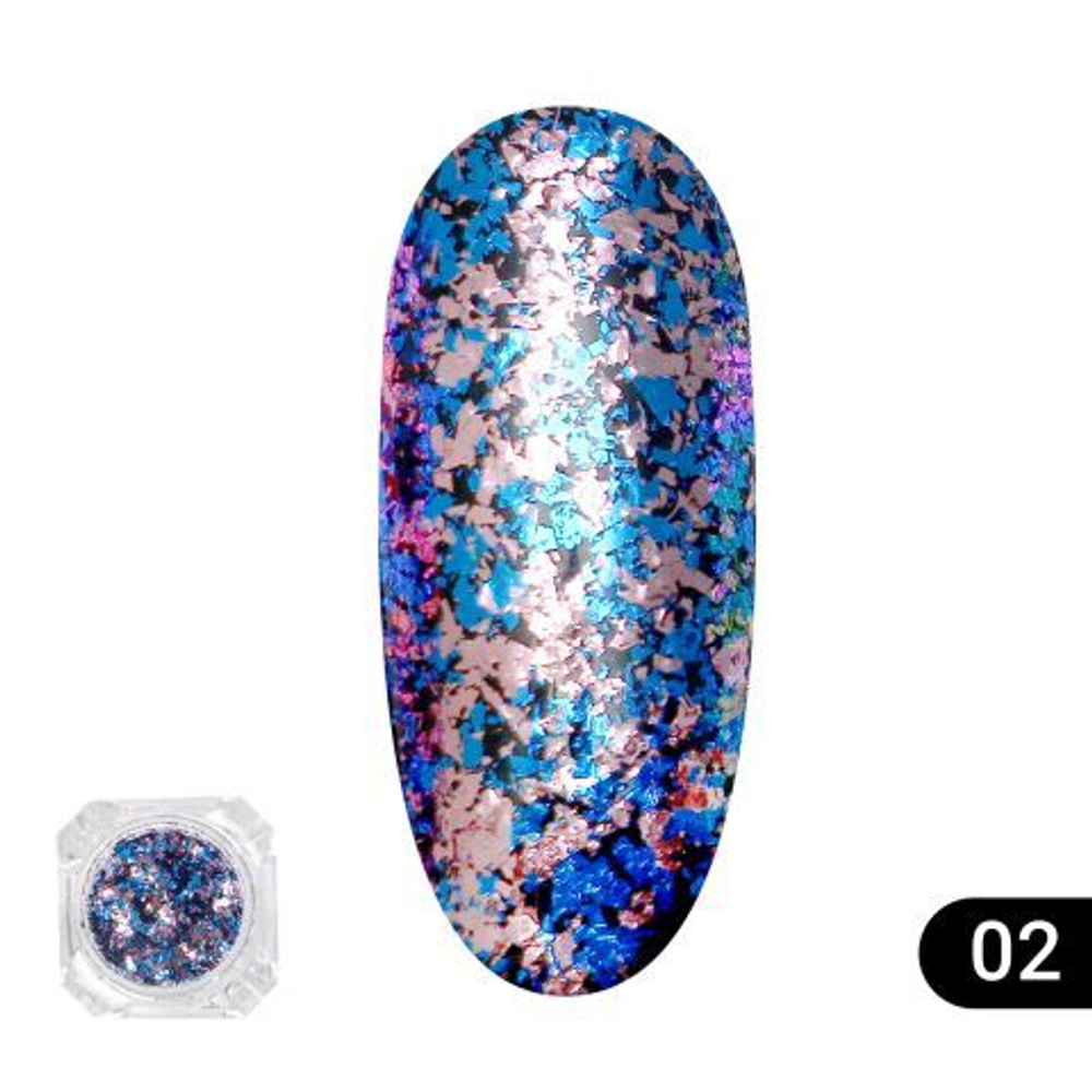 Втирка для ногтей Fire Works, Global Fashion 02
