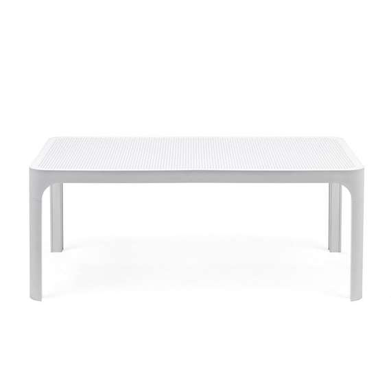 Белый пластиковый журнальный столик Net Table 100х40 см | Nardi | Италия