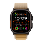 Умные часы Apple Watch Ultra 2 (2024) GPS + Cellular, 49mm, Black Titanium Case with Tan Alpine Loop L, (Песочный)