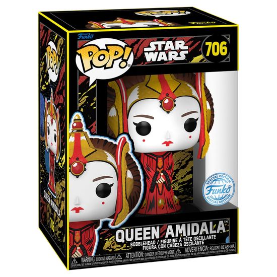 Фигурка Funko POP! Bobble Star Wars Ep 1 TPM 25th Queen Amidala (Retro) (Exc) (706) 77955 / Фигурка Фанко ПОП! по мотивам вселенной "Звездные войны", Падме Амидала