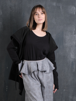 Воротник /баска на талию /серый