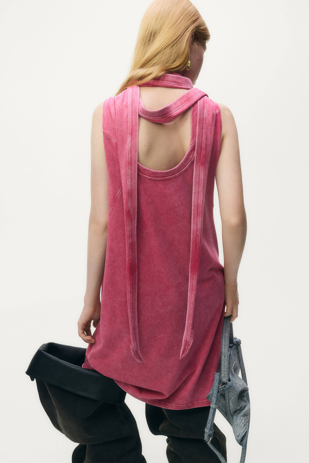 H&M - Glenn Martens Мини-платье с принтом, розовый