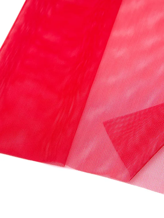 Бюстовая неэластичная сетка Lauma, красный 100