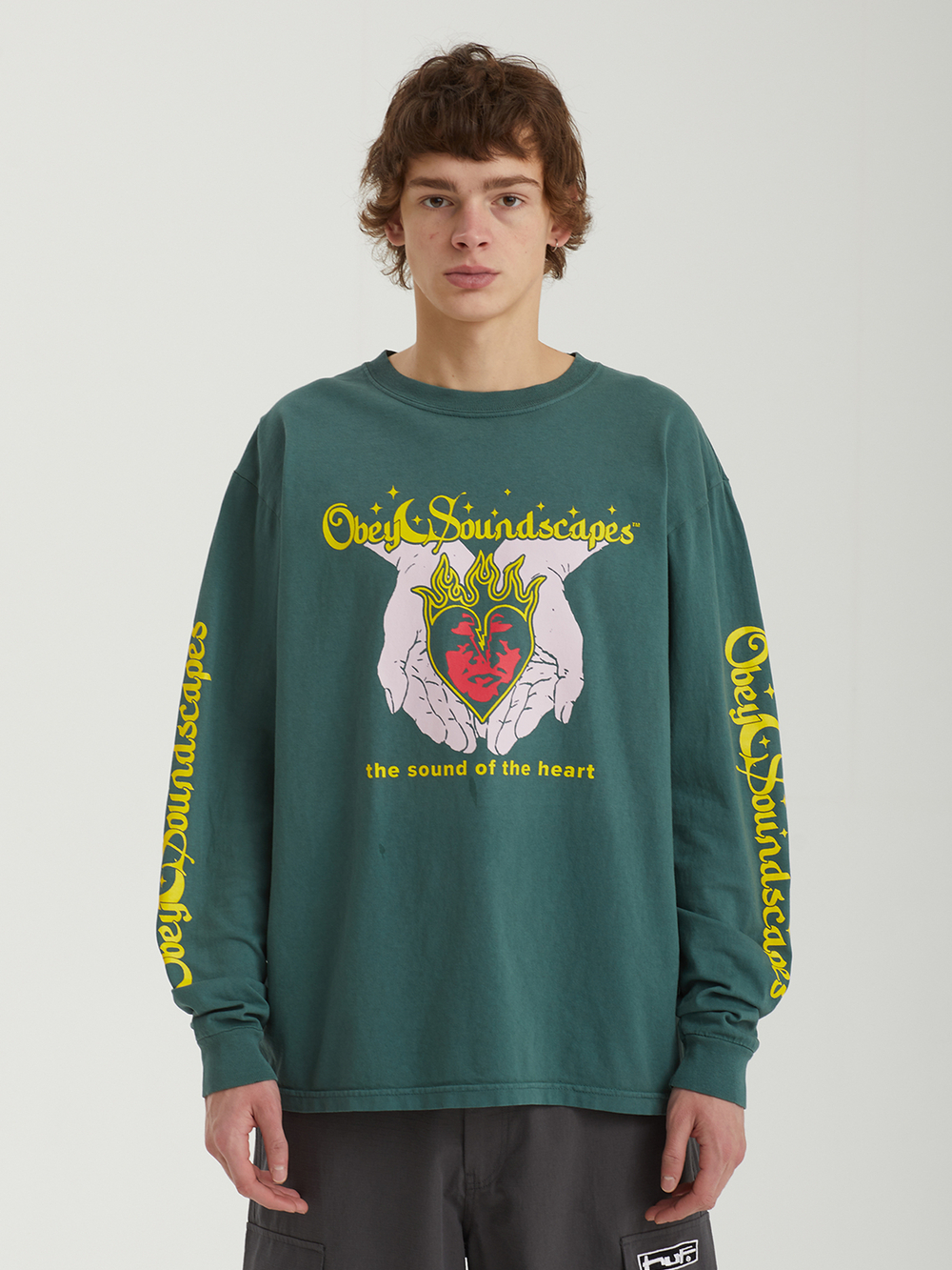 Мужской Лонгслив Obey Soundscapes