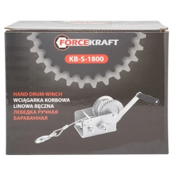 Лебедка барабанная ручная г/п 810кг FORCEKRAFT FK-KB-S-1800