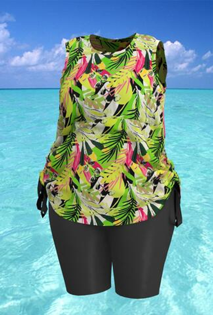 Купальный костюм 17237-17175 салатовый