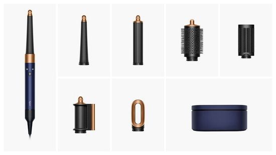 Стайлер Dyson Airwrap i.d. Long HS08 Straight+Wavy, синий/медный (Prussian Blue/Copper)
