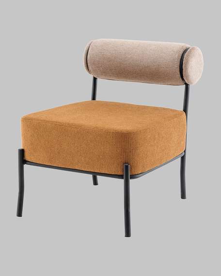 Лаунж-кресло Roller, бежевый, терракотовый