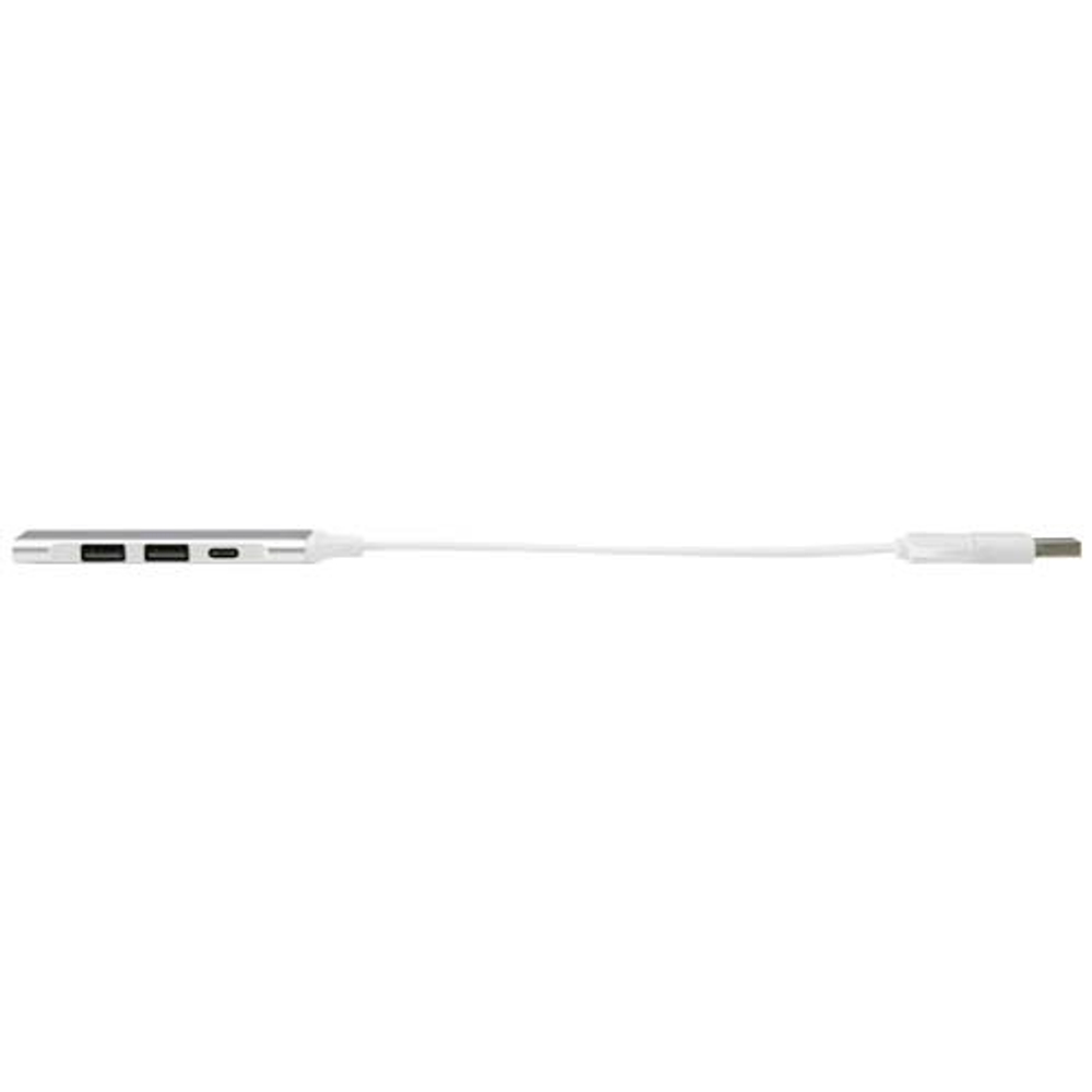 Alkaid 4-портовый концентратор USB-A и Type-C из переработанного алюминия с двумя входами
