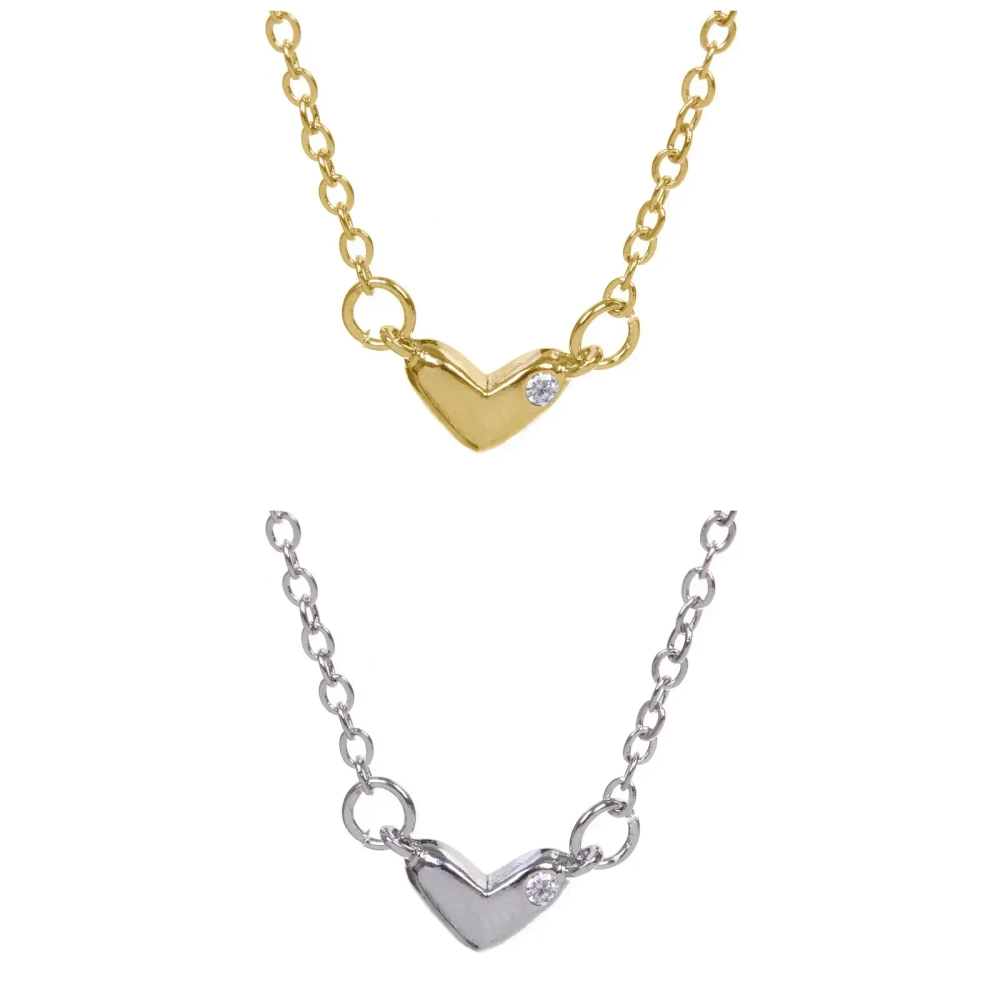 Подвеска из гиппоалергенного сплава со стразами «АМОР», цвет серебро и золото, d-20см/0,7см