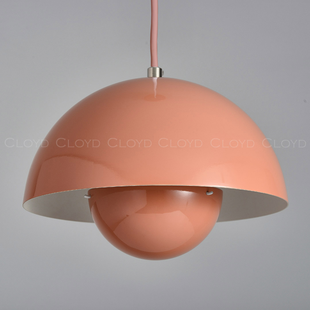 Подвесной светильник Cloyd ERMA-B P1 / Ø23 см - коралловый (арт.11395)