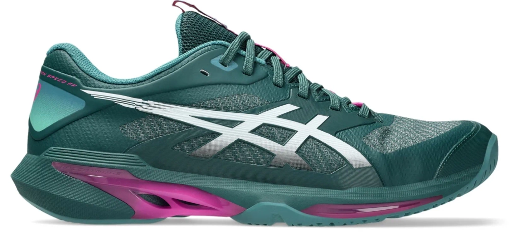 Мужские кроссовки теннисные Asics Solution Speed FF 4 - dark neptune/white