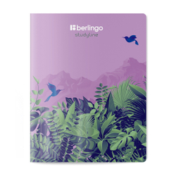 Тетрадь 48л., A5, клетка Berlingo "Flower Art", 80г/м2, софт-тач, ассорти CBs_48S20