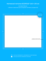 Матовый натяжной потолок 5 м2