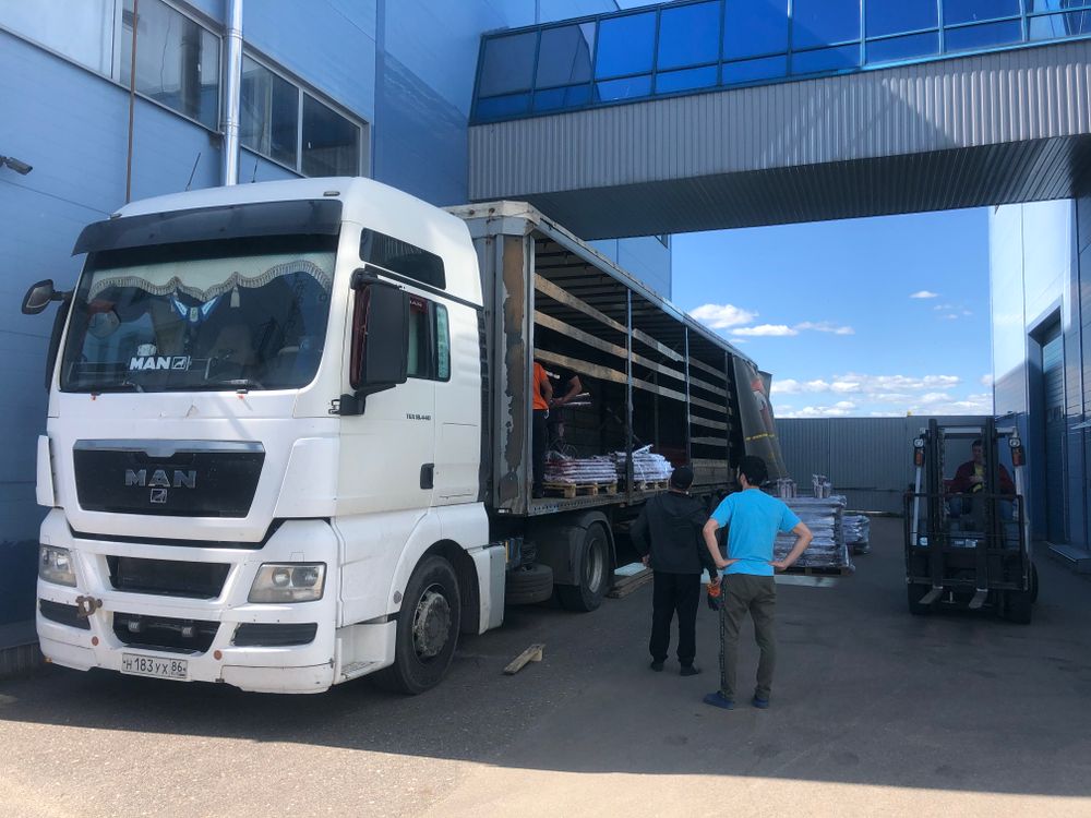 Погрузка металлических конструкций и каркасов