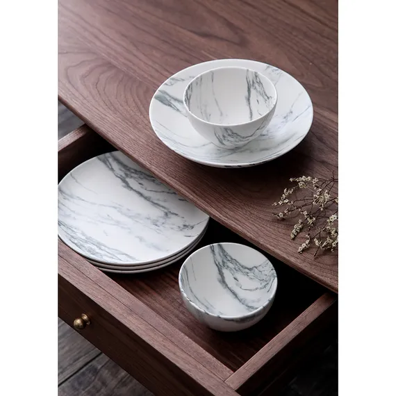 Набор тарелок marble, D26 см, 2 шт.