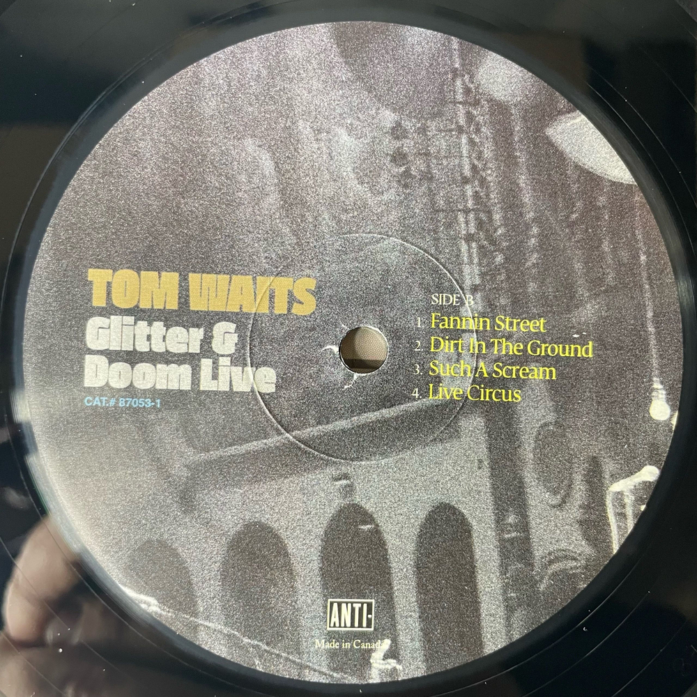 Винтажная виниловая пластинка LP Tom Waits Glitter And Doom Live (Канада 2009)