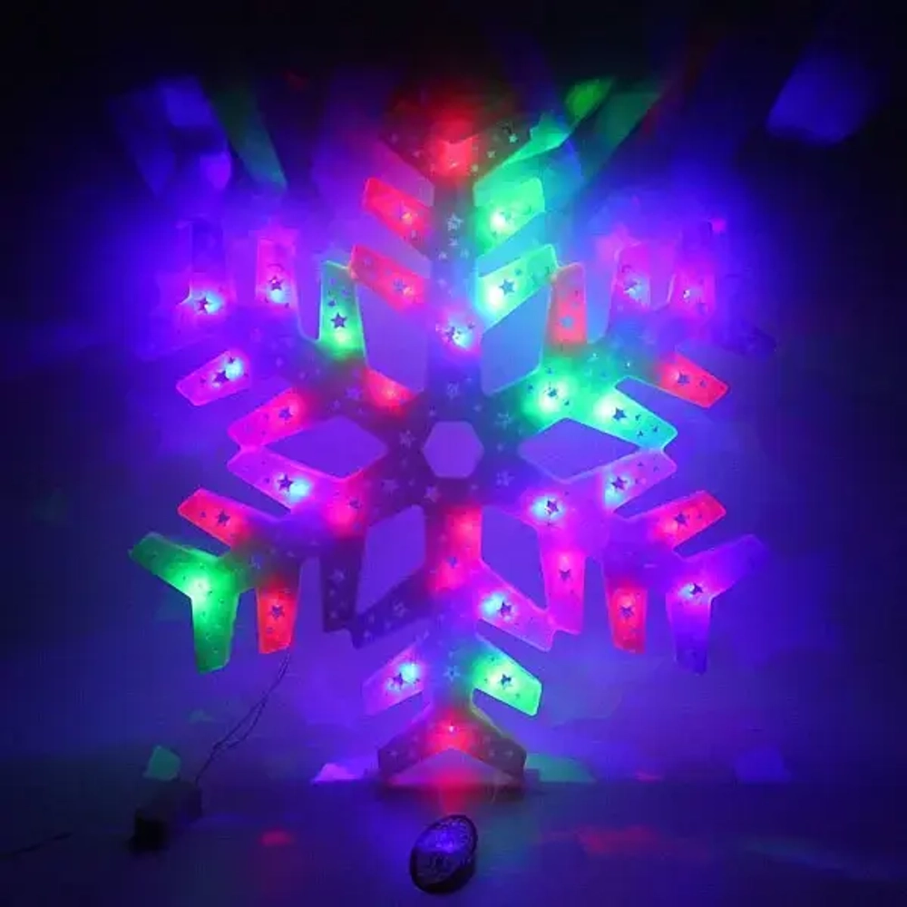 Фигура светодиодная 39 см,»Снежинка» мультицвет