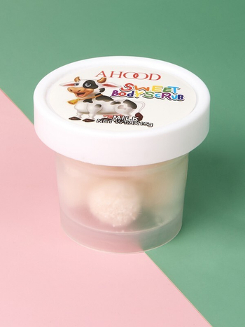 Cкраб для тела Ahood Sweet Body Scrub Milk сахарный Молочные протеины 8 шариков